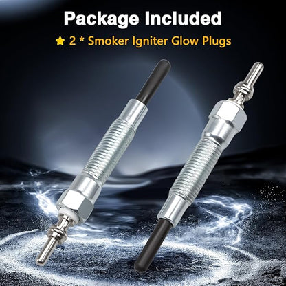 2PCS Smoker Igniter Glow Plugs Compatible with Weber SmokeFire EX4/EX6/EPX6 Wood Fired Pellet Grill Replace#: 69436