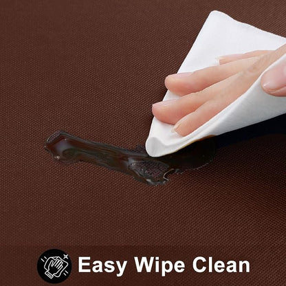 Smiry Rectangle Table Cloth 60x120 Inch, Waterproof Wipeable Vinyl Tablecloths Protector, Oil Spill Proof Plastic Table Cover for Dining, Picnic, Camping, Outdoor, Coffee