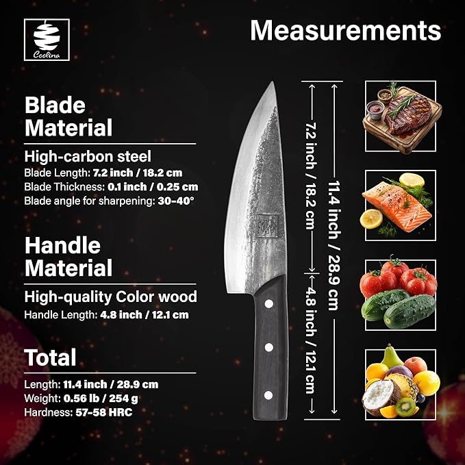 COOLINA Altomino Tungsten Steel Slicing Knife