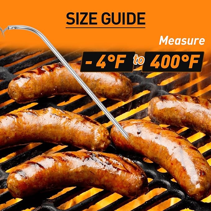 9907120027 1200 Watts Smoker Heating Element Kit & 9007080006 Meat Probe Replacement for Masterbuilt Digital Electric Smokers Series