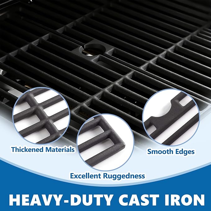 SafBbcue Cooking Grates for Pit Boss 700 Series Pellet Smoker Grills,Pit Boss PB700D PB700S PB700SC PB700R1 Pellet Smoker Grates Replacement Parts,Traeger BBQ07E. 01 22 575 Lil' Tex Elite Pellet Grill