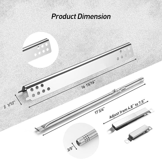 Replacement Parts for Charbroil Performance 5 Burner 463347519 463347518, 463275717,463347518, 463243518, 463275517 Grills, G470-0004-W1A Heat Tent ,G470-5200-W1 Burner Crossover Tube 2 Igniter