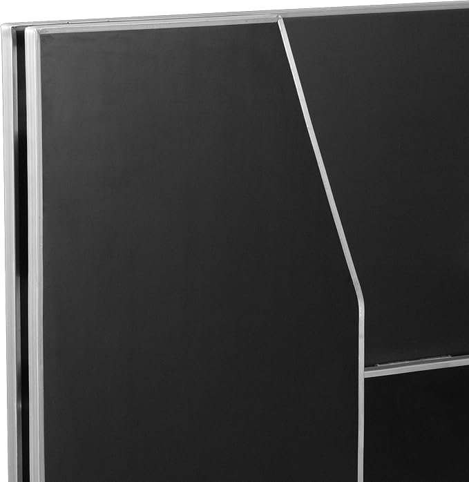 Flash Furniture Amara 4' Black Laminate Foldable Bar - Portable Event Bar