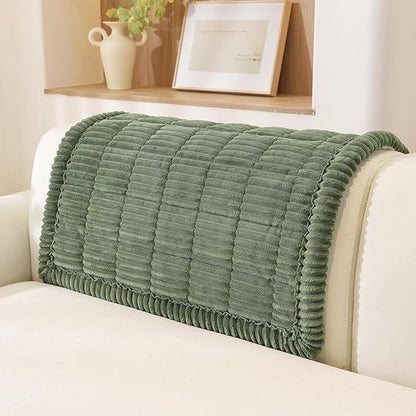 OstepDecor Couch Cover for Dogs, Washable Non Slip Sofa Cover for Pets | Soft Couch Covers for Sofa, Loveseat and Sectional, Furniture Protector Against Pet Hair & Dirt (35.4" x 35.4", Moss Green)