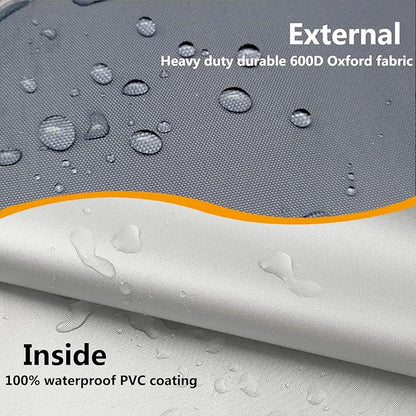 Waterproof Shelf Cover,600D Heavy Duty Dustproof Storage Wire Rack Covers,Outdoor Shelving Covers for Wire Shelves with Zipper 36''x14''x54'',Grey.