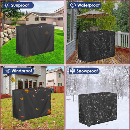 46 Inch Grill Cover for Flat Top Griddle 46" Gas Griddle Cover BBQ Covers Waterproof Propane Griddle Cover Outdoor Gas Grill Cover - 46"x24"x39"