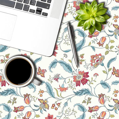 Flower Square Tablecloth Waterproof Spring Summer Square Table Cloth for Kitchen Dinning Table Decor Vintage Boho Washable Seasonal Table Cover for Indoor Outdoor Restaurant Home 60x60 Inch