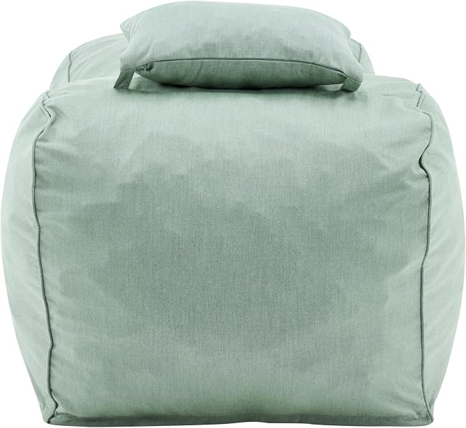 Christopher Knight Home Morton Outdoor Bean Bag Chair Set of 2, Fabric Bean Bag Chair for Adults and Kids, Indoor/Outdoor Sun Lounger with Headrest, Patio Chaise Lounge Chair Set of 2, Mint
