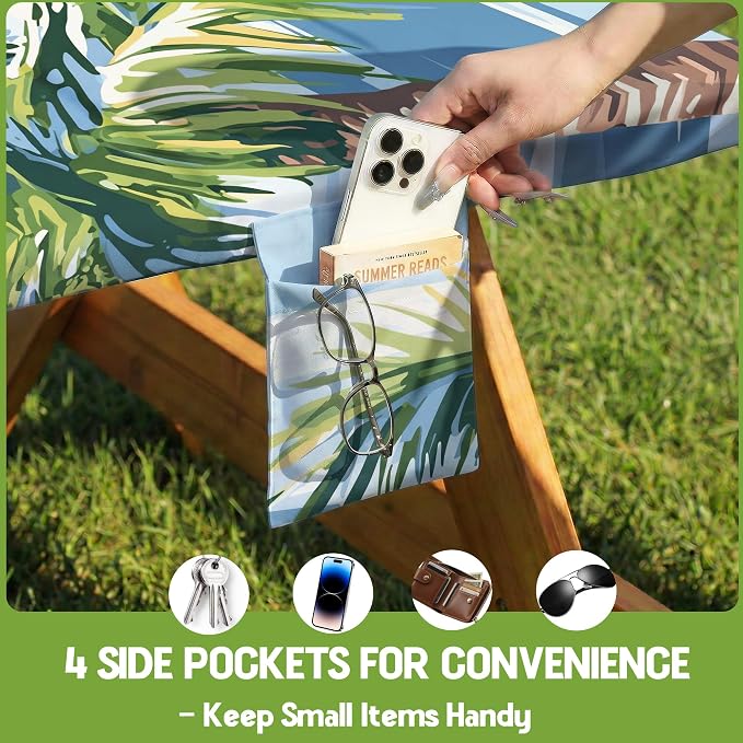 Picnic Table Cover with Bench Covers Waterproof Elastic Rectangle Reusable Folding Tablecloth Manteles Mantelería Camping Essentials Rv Car Travel Supplies Table Cloth Outdoor Road Trip Camper Gifts
