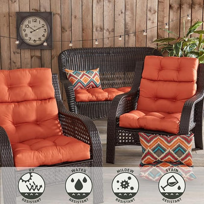 Greendale Home Fashions Sunrise 44'' x 22'' Outdoor High Back Chair Cushion