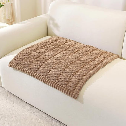 OstepDecor Couch Cover for Dogs, Washable Non Slip Sofa Cover for Pets | Soft Couch Covers for Sofa, Loveseat and Sectional, Furniture Protector Against Pet Hair & Dirt (27.6" x 27.6", Brown)