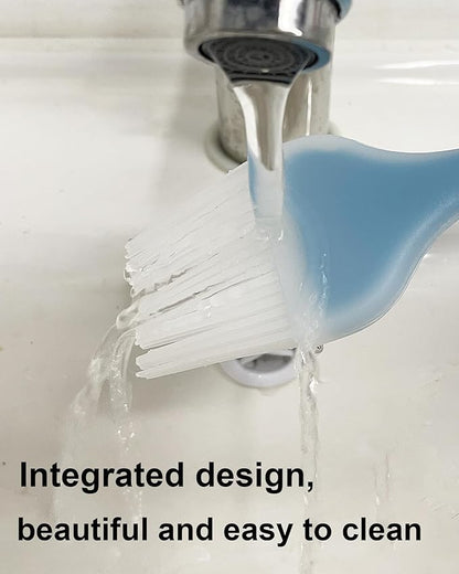 Pastry Brush Silicone Basting Brush for Cooking,2PCS 10+8 in Heat Resistant Food Brushes for Baking, Grilling, Cooking and Spreading Oil, Butter, BBQ Sauce, or Marinade (Blue)