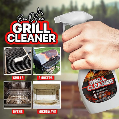 Evo Dyne Grill Cleaner Spray 3-Pack 32 oz Heavy-Duty Degreaser | Grill Cleaner - Bulk Cleaning Value - BBQ Degreaser - 3-Pack - Heavy-Duty Formula