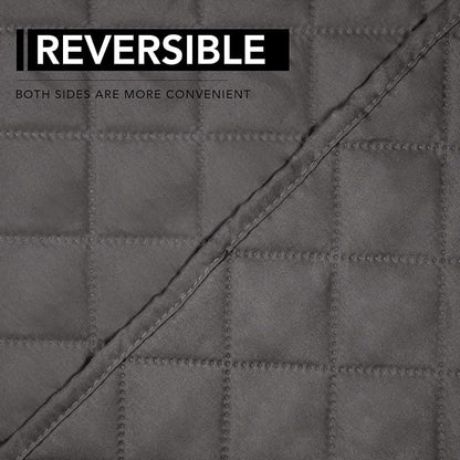 Easy-Going Reversible Couch Cover, Oversized Recliner, Gray/Gray | Machine Washable Slipcover For Dogs, Water Resistant Furniture Mat For Living Room, Non-Slip Sofa Cover, Pet Friendly