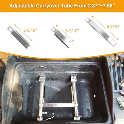Grill Replacement Parts for Char-Broil Classic 280 2-Burner 463672817 463672717 Gas Grill G320-0200-W1A Grill Burner G215-0203-W1 Heat Tent Stainless Steel Cooking Grate Adjustable Crossover Tube