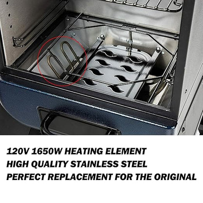 Replacement Parts 1650 Watts Heating Element for Pit Boss 2-Series Analog/3-Series Digital Electric Vertical Smoker Compatible with Pit Boss PBV2A1 PBV3A1 PBV3D1 PBV2D1