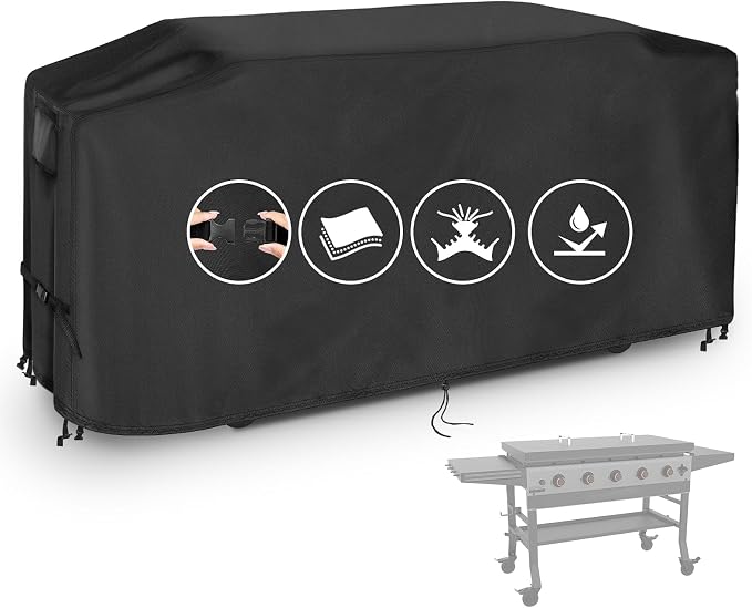 Grill Cover for Blackstone Bronco 44" Omnivore Propane Griddle | 75 inch Waterproof Outdoor Grill Cover 5-Burner Barbecue Cover (Cover Only) - 75" L x 25" W x 33" H inch