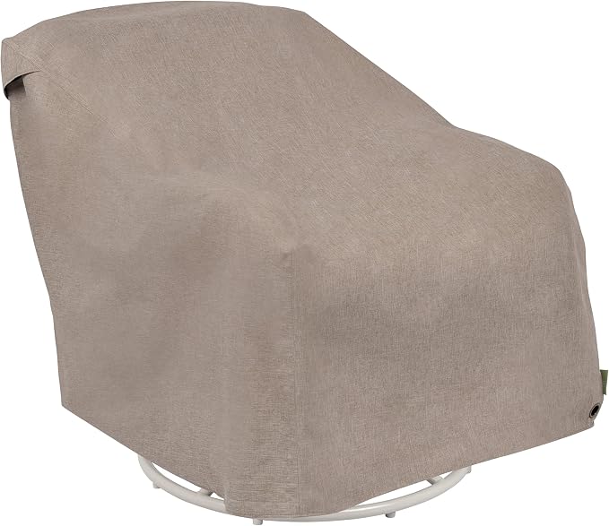 Modern Leisure Garrison Swivel Lounge Patio Chair Cover - Weather-Resistant Fabric - Outdoor Furniture Protection Perfect for Patio, Deck, and Porch - 37.5" L x 39.25" W x 38.5" H - Sandstone