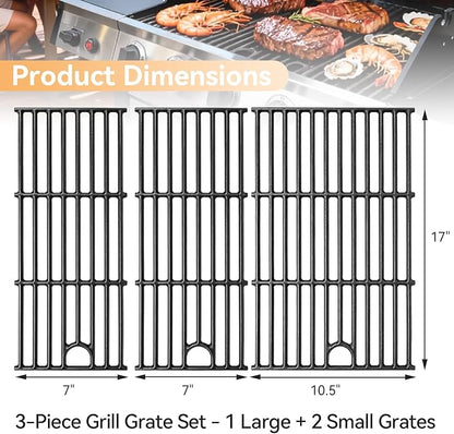 463365021 17" Grill Grates for Charbroil Performance 4 Burner 463365522 463366022 463352521 463354021 463350521 Models, Cooking Grates for Char-broil Grill Replacement Parts G426-0004-W1 G426-0005-W1
