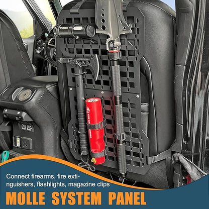 Rigid Molle Panels For Vehicles Truck Mount Rack Panel Tactical Seat Back Organizer Adjustable Versatile Panel (Molle Panels)