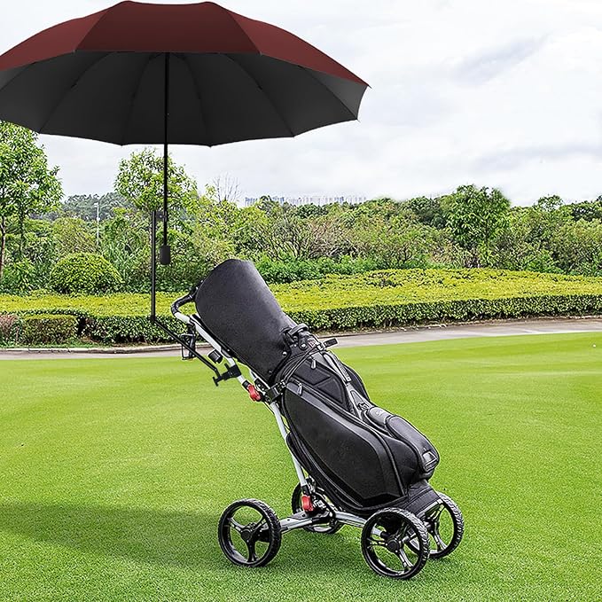 UPF 50+ Beach Umbrella with Adjustable Universal Clamp