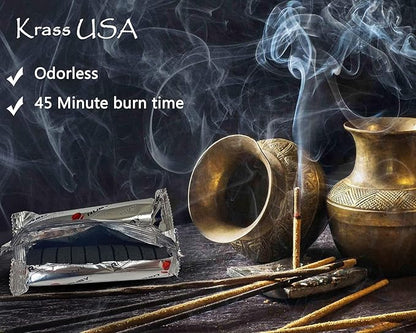 Coal Disks for Incense - Pack of 200 Coal Briquettes - 20 Rolls of 10 Tablets - Quicklighting - Slow Burning