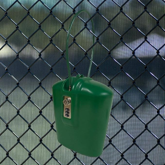 SAFEGO Portable Indoor/Outdoor Lock Box Safe with Key and Combination Access (Green)