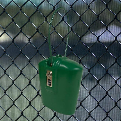 SAFEGO Portable Indoor/Outdoor Lock Box Safe with Key and Combination Access (Green)