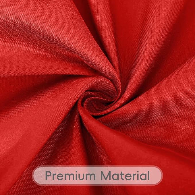 8 Pack Red Square Tablecloth 54x54 Washable Polyester Table Cloth for Square or Round Tables, Wrinkle Resistant Fabric Decorative Covers for Dining Party Banquet Buffet and Wedding