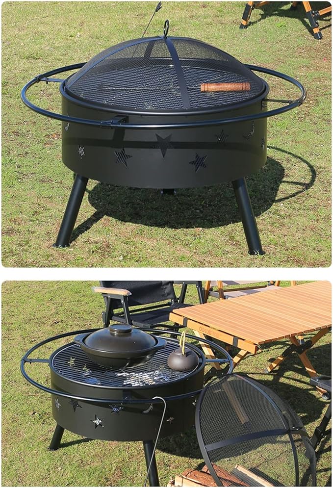 Grill Outdoor Camping Courtyard Barbecue Table Outdoor Charcoal Stove Indoor Basin Grill Tea Heating BBQ Grill
