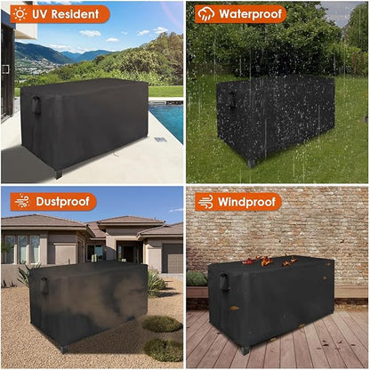 Patio Table Cover for Outdoor Tables, 61inch Heavy Duty Waterproof FurnitureCover for Buffet Table/Bar Tables/Prep Table/Grill Table/Cooler Cart/Dining Tables/Coffee Tables-61"L x 26"W x 29"H