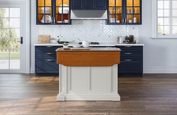 homestyles Americana Off-White Kitchen Island