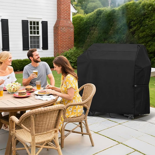 Charcoal Grills Cover for 440 SQ Wood Pellet Grill, Waterproof Outdoor Grill Cover BBQ Grill Cover Barbeque Grill Cover (Cover Only) - 45" L×25" W×35" H, Black