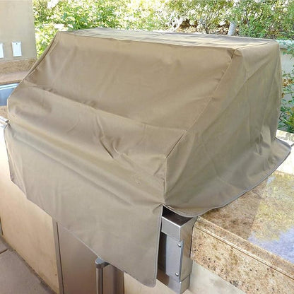 Formosa Covers Built-in BBQ Grill Head Cover Fits Fire Magic 45 Inch, Heavy-Duty Waterproof Taupe Polyester Outdoor Island Guard