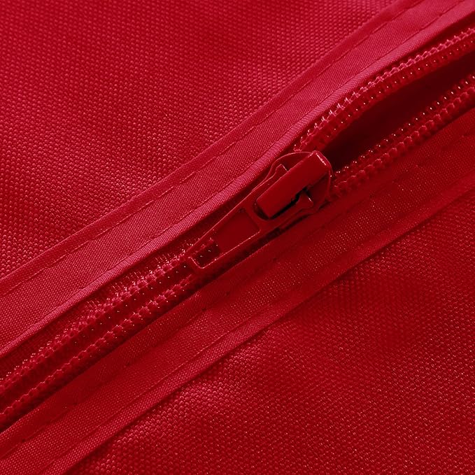 SARAFLORA Outdoor and Indoor Tablecloth -60x102 inch Red, Wrinkle Free Washable Waterproof Table Cloth with Umbrella Hole and Zipper Rectangle Table Cover for Spring/Summer/Patio/Picnic/BBQS/Party