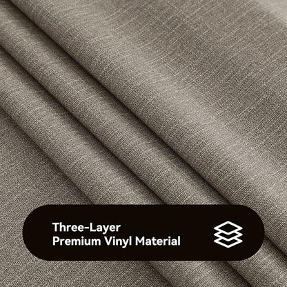 Romanstile 100% Waterproof PVC Tablecloth, Rectangle Oil Spill Proof Stain Resistant Vinyl Table Cloth, Wipe Clean Plastic Table Covers for Kitchen/Dining/Parties - 60 x 102 Inch, Brown