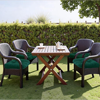 MTMR 2Pcs Outdoor Chair Cushions, Patio Furniture Seat Pads, Waterproof | 2Pcs , waterproof cover, PP cotton, u-shaped, no-fading, thick patio seat pads for outdoor wicker furniture in yard, 19x19x4
