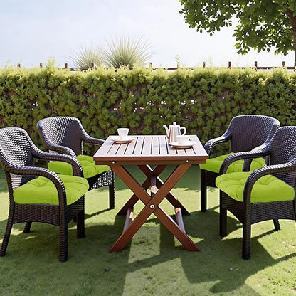 MTMR 2Pcs Outdoor Chair Cushions, Patio Furniture Seat Pads, Waterproof | 2Pcs , waterproof cover, PP cotton, u-shaped, no-fading, thick patio seat pads for outdoor wicker furniture in yard, 19x19x4