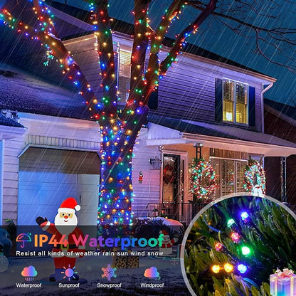 JMEXSUSS 800 LED Multicolor Christmas String Lights Outdoor Plug in | 272ft, 8 Modes, Remote Control, Waterproof Christmas Lights, LED Christmas Tree Lights for Indoor Tree Xmas Decor