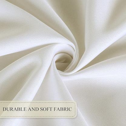 SARAFLORA Outdoor and Indoor Tablecloth -60x84 inch Beige, Wrinkle Free Washable Waterproof Table Cloth with Umbrella Hole and Zipper Rectangle Table Cover for Spring/Summer/Patio/Picnic/BBQS/Party