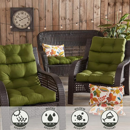 Greendale Home Fashions Juniper 44'' x 22'' Outdoor High Back Chair Cushion