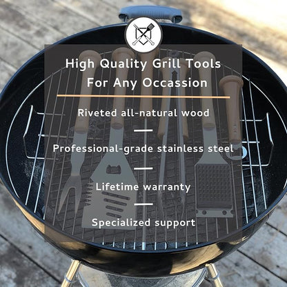 Baseball BBQ | 'Slider' Multi-Tool Spatula | BBQ Grilling Accessories & Utensils for Baseball Fans| Unique Wooden Bat Handle & Quality Stainless Steel Design | Ideal Gift for Dads or Grill Master