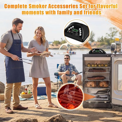 Fumete Smoker Replacement Kit, Compatible with Masterbuilt 20070211 9907100001 9907090039, Digital Control Panel with 120V 1200W Heating Element for Select Electric Smokers