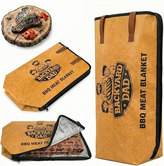 21 in BBQ Blanket for Resting Meat Insulated Leakproof Brisket Resting Bag with Wide Mouth Zipper