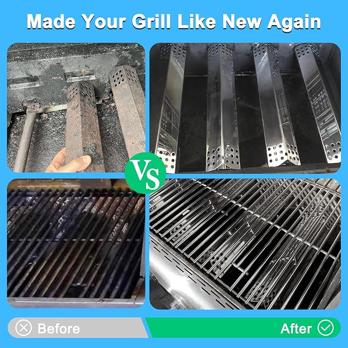 Grill Replacement Parts for Kitchenaid 740-0781, Heat Plates Grill Burners Igniters Grill Grates for Kitchenaid 740-0781 4-Burner Grill