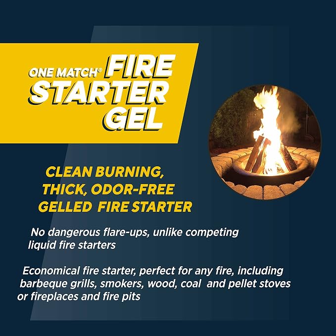 One Match Gel Fire Starter, 16 fl. oz.