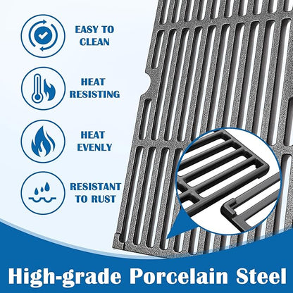 SafBbcue 16.5" Grill Grates for Kenmore 4&5 Burners Replacement Grill Parts Kenmore 146.23680310 146.30213510 146.23770310 146.47468610 146.47469610 PG-40406S0L Cooking Grates Bbq-pro 146.23676310