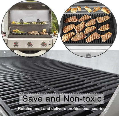 Hongso genesis ii grates for Weber Genesis II 300 Series E310 S310 E315 S315 E325 S325 E330 S330, II LX S & E 340, Genesis 2 GS4 Gas Grill, Cooking Grids Replacement Parts for 66095 66802, Cast Iron