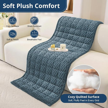 OstepDecor Couch Cover for Dogs, Washable Non Slip Sofa Cover for Pets | Soft Couch Covers for Sofa, Loveseat and Sectional, Furniture Protector Against Pet Hair & Dirt (27.6" x 47.2", Blue)
