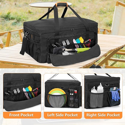 HODRANT Carry Bag Compatible With Ninja Woodfire Grill OG701 OG751, Outdoor Cover for OG700 Series Smoker, Water-Resistant BBQ Storage Case for Tools & Accessories, Bag Only